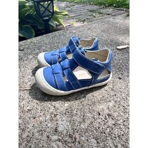 Naturino‎ Boys Closed Leather Sandals with Arch Ankle and Orthopedic Support